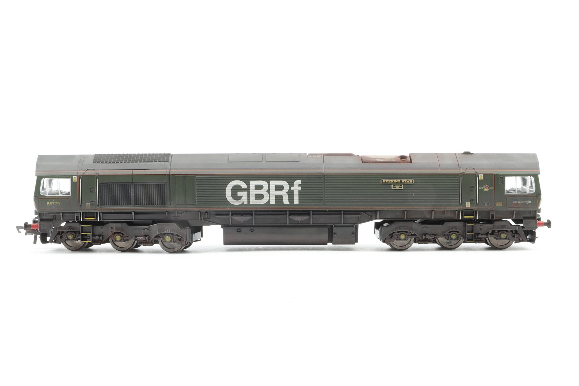 Hornby OO R3747 GBRf Co-Co Class 66 'Evening Star' '66779', DCC Fitted, Weathered