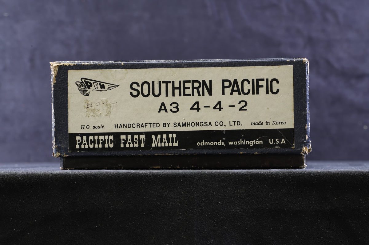 Pacific Fast Mail HO Brass Southern Pacific A3 Class 4-4-2 &#39;3071&#39; Steam Locomotive