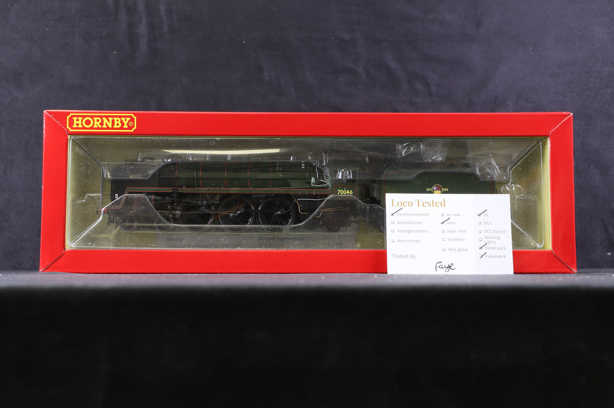 Hornby OO R3643 Britannia Class &#39;Anzac&#39; &#39;70046&#39; BR Green L/C