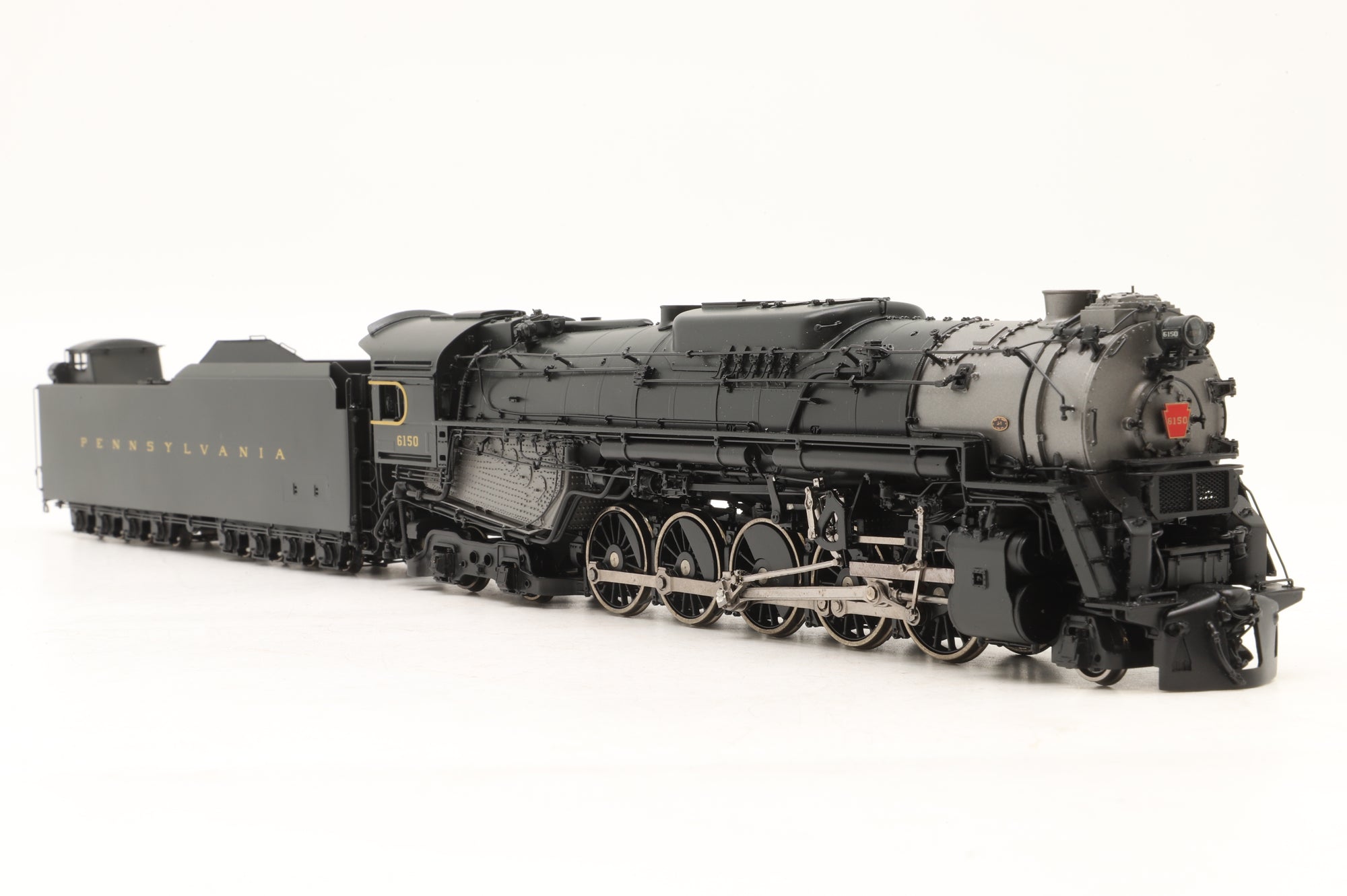 Precision Scale/GMI HO Brass 17020-1 J-1 2-10-4 #6150 PRR Black, Factory painted