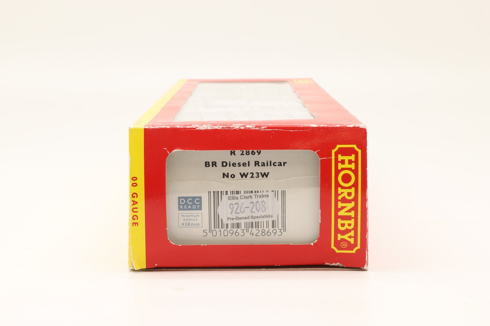 Hornby OO R2869 Diesel Railcar Express 'W23W' BR Crimson & Cream Weathered