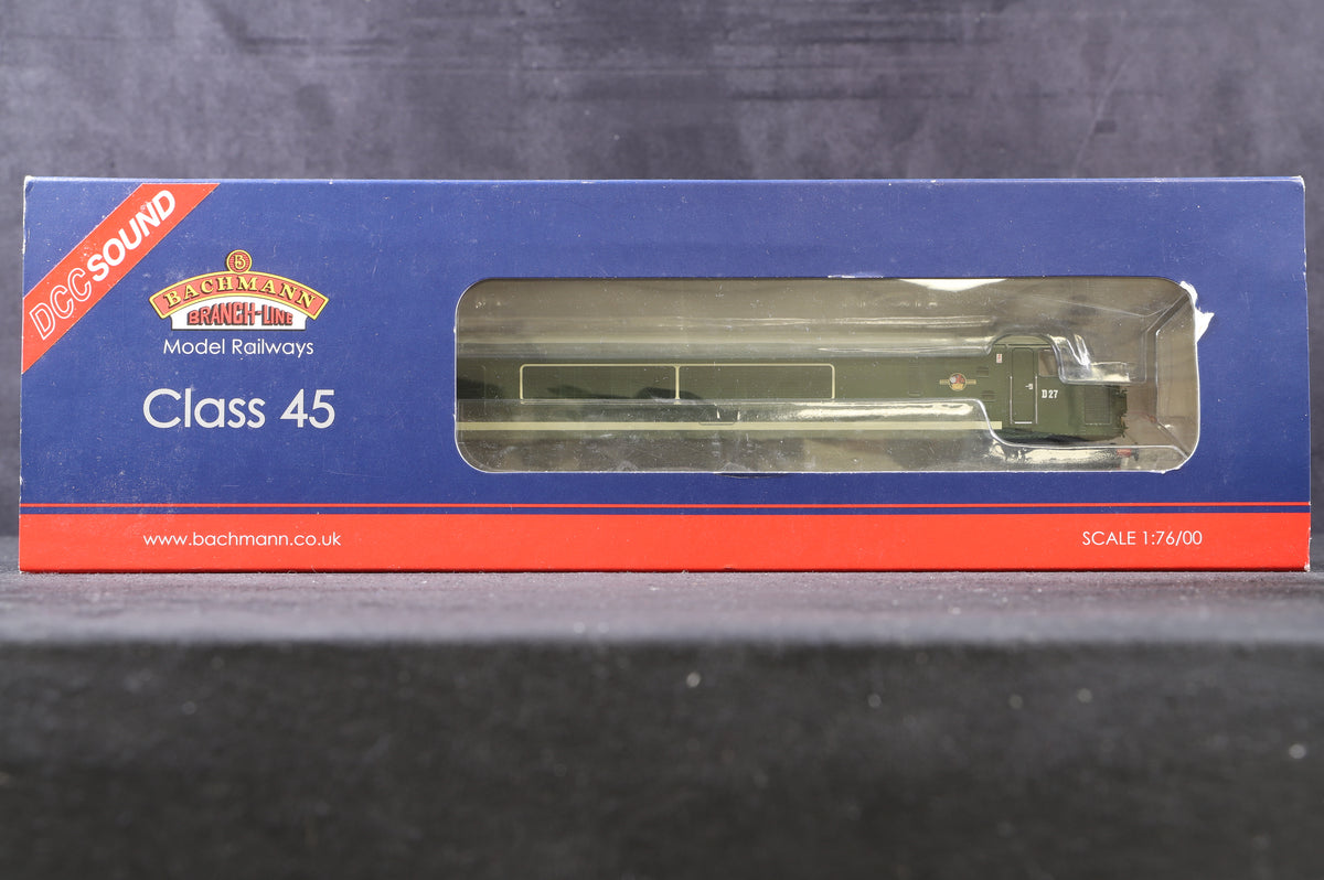 Bachmann OO 32-679DS Class 45 Diesel &#39;D27&#39; BR Green, DCC Sound