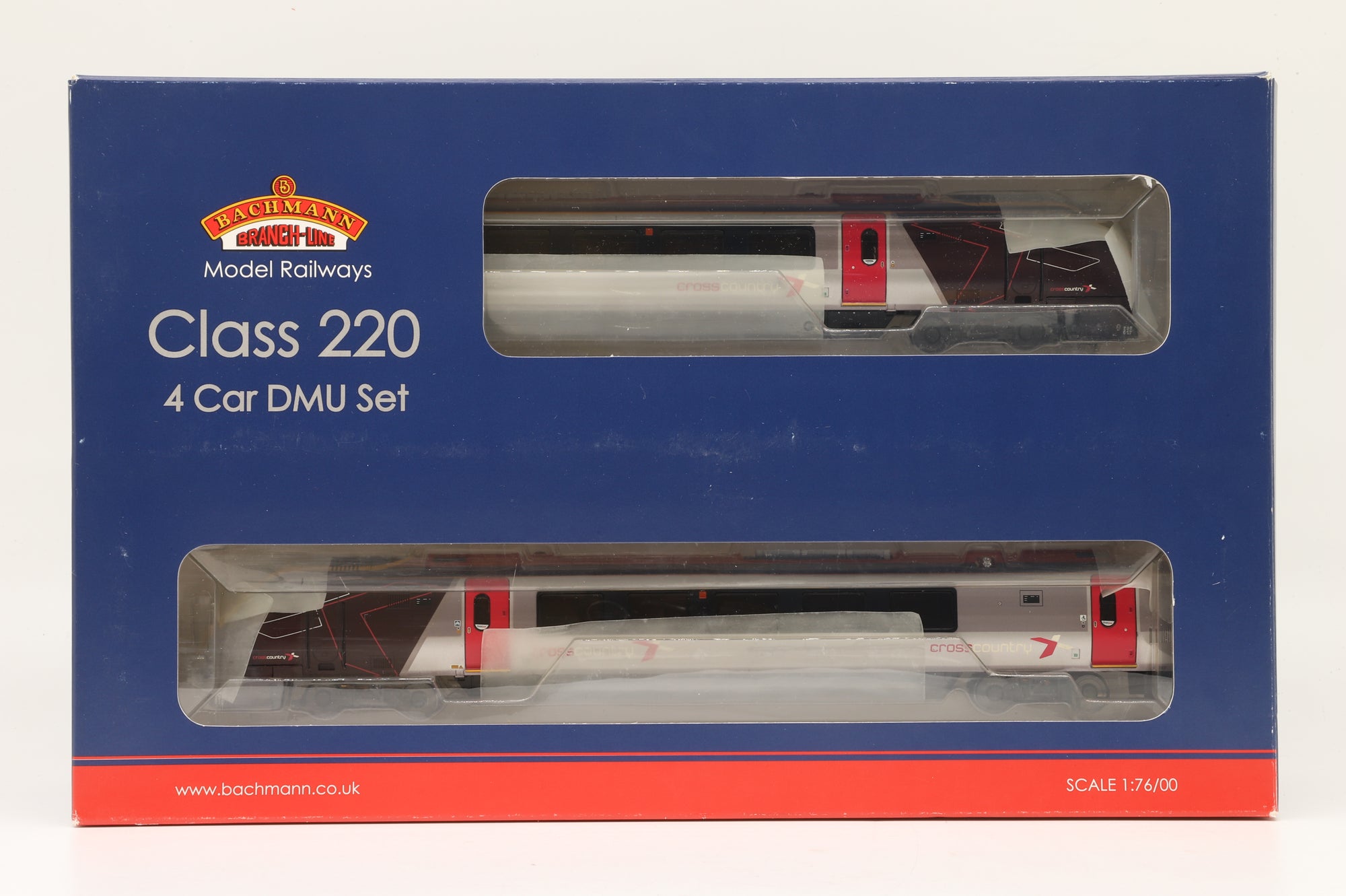 Bachmann OO 32-603 Class 220 Voyager 4-Car Set 220017 in Cross Country Livery