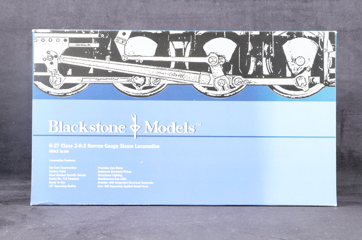 Blackstone Models HOn3 K-27 Class 2-8-2 Denver &amp; Rio Grande Western No.463 Flying Grande Herald P.N B310106, DCC Sound