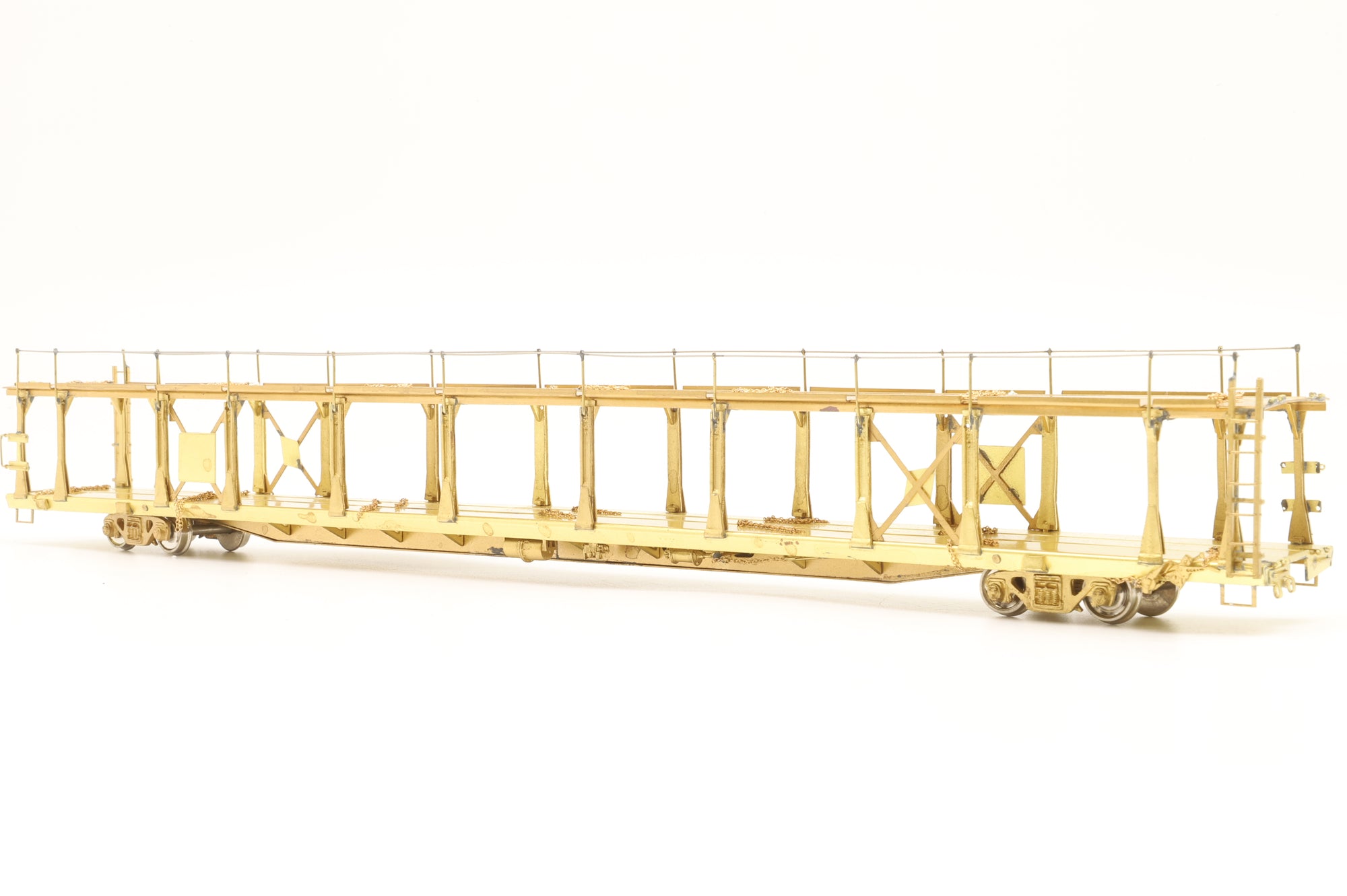 Overland Models Inc. HO Brass OMI-1354 Bi-Level Auto Rack Open Type Unpainted
