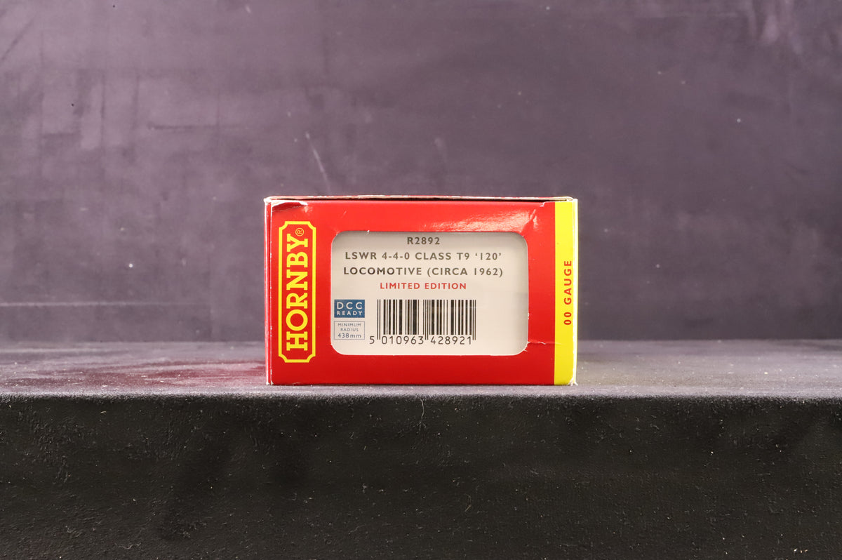 Hornby OO R2892 Class T9 &#39;Greyhound&#39; 4-4-0 &#39;120&#39; LSWR Green Ltd Ed 830/ 1500