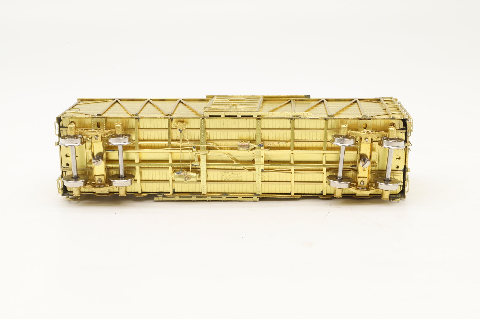 Overland Models/MS Models HO Brass OMI-3165 NKP 'OSB' Boxcar, Plain Brass