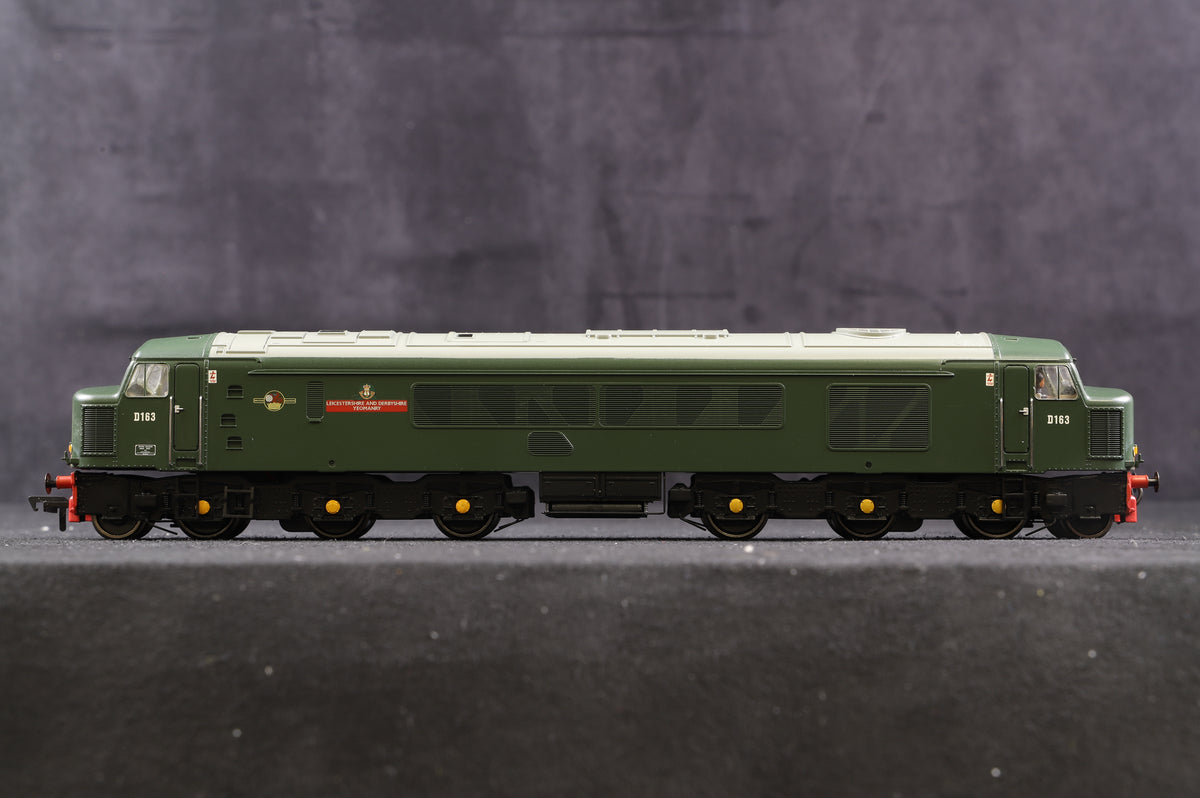 Bachmann OO 32-700 Class 46 &#39;D163&#39; &#39;Leicestershire &amp; Derbyshire Yeomanry&#39; BR Green L/C