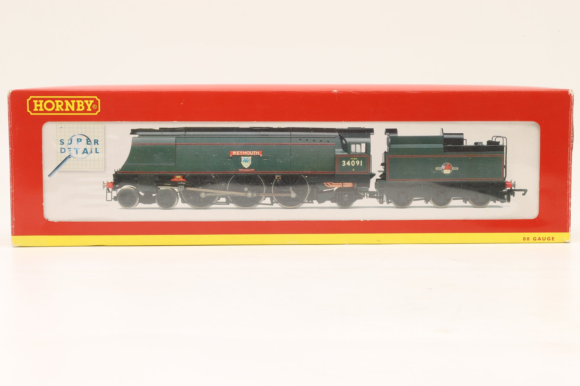 WORKSHOP Hornby OO R2282 Unrebuilt West Country Class '34091' 'Weymouth' BR Lined Green L/C Non Runner