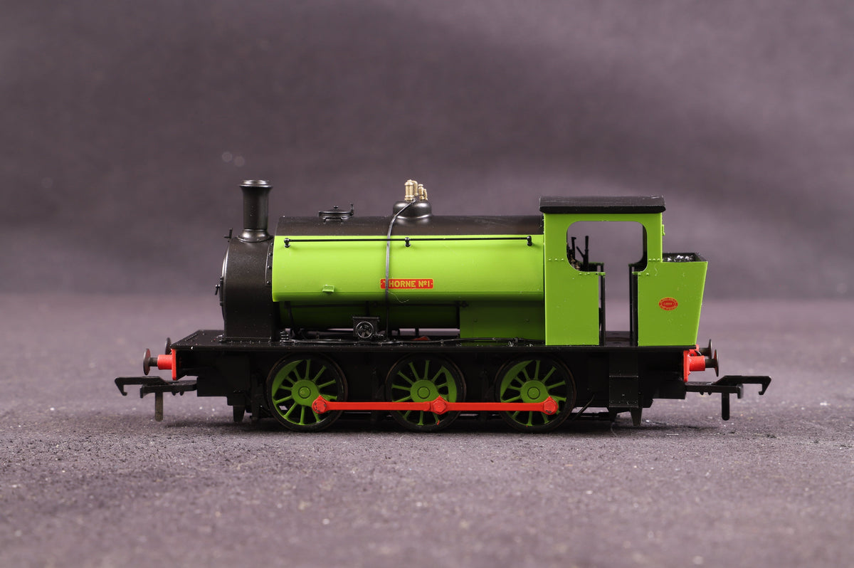 Rapido OO 903507 Hunslet 16IN 0-6-0ST Plain Green &#39;Thorne&#39; &#39;No.1&#39;, DCC Sound
