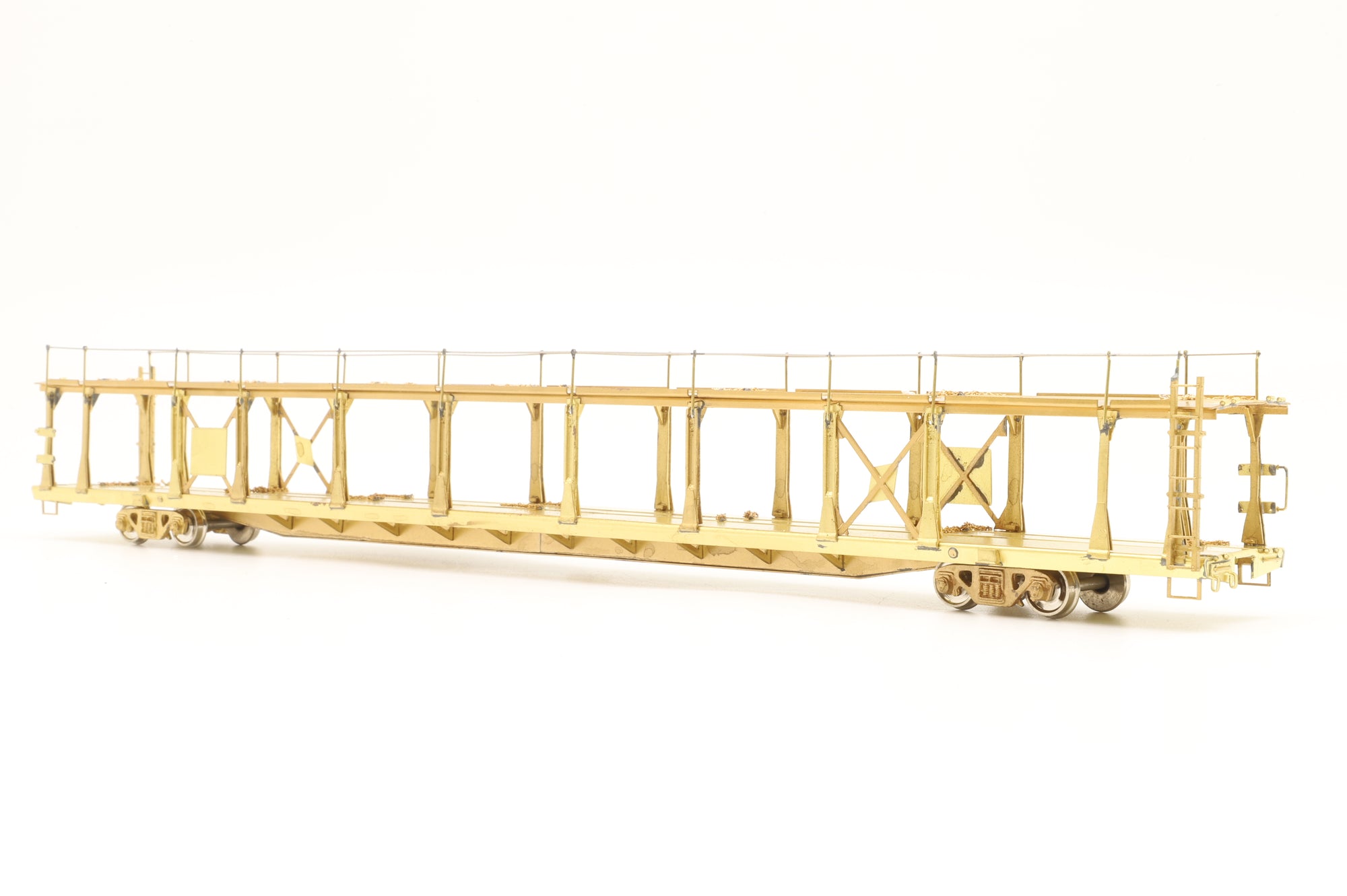 Overland Models Inc. HO Brass OMI-1354 Bi-Level Auto Rack Open Type Unpainted