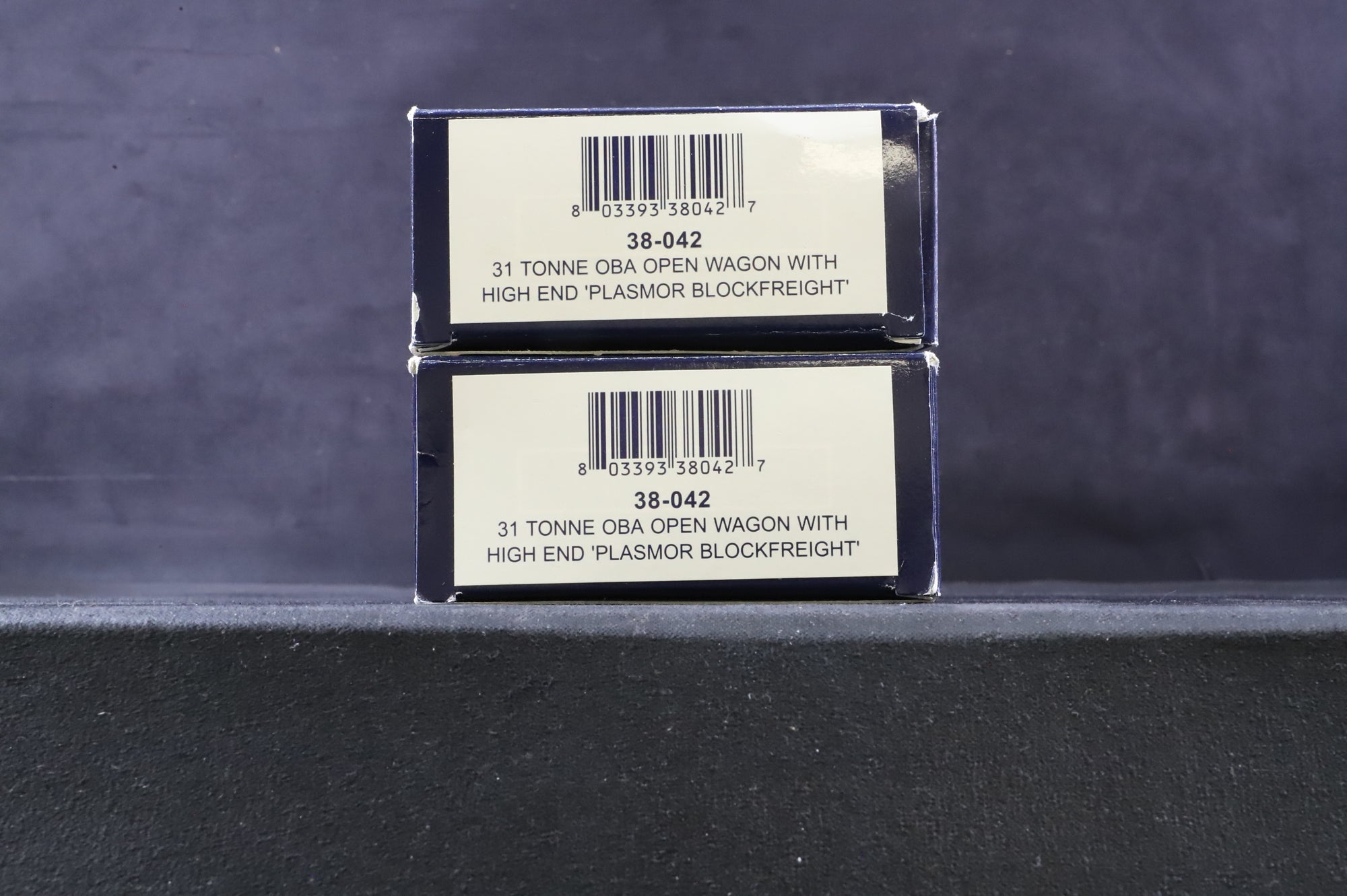 Bachmann OO 38-402 31T x2 Set of 2 OBA Open Wagon in BR/Plasmor Blockfreight Livery
