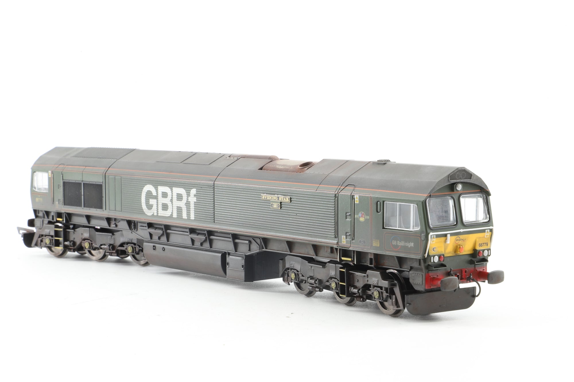 Hornby OO R3747 GBRf Co-Co Class 66 'Evening Star' '66779', DCC Fitted, Weathered