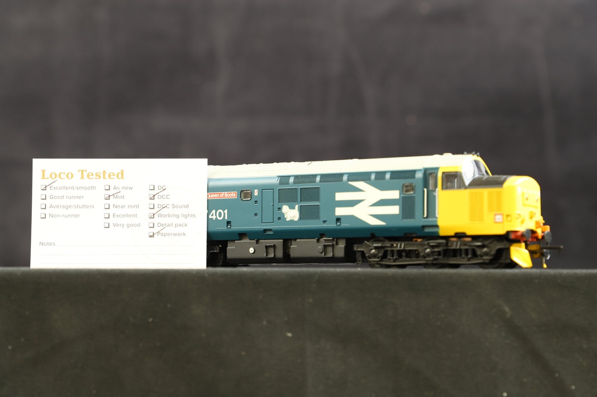 Bachmann OO 32-377A Class 37/4 &#39;37401&#39; BR Blue Large Logo, DCC Fitted