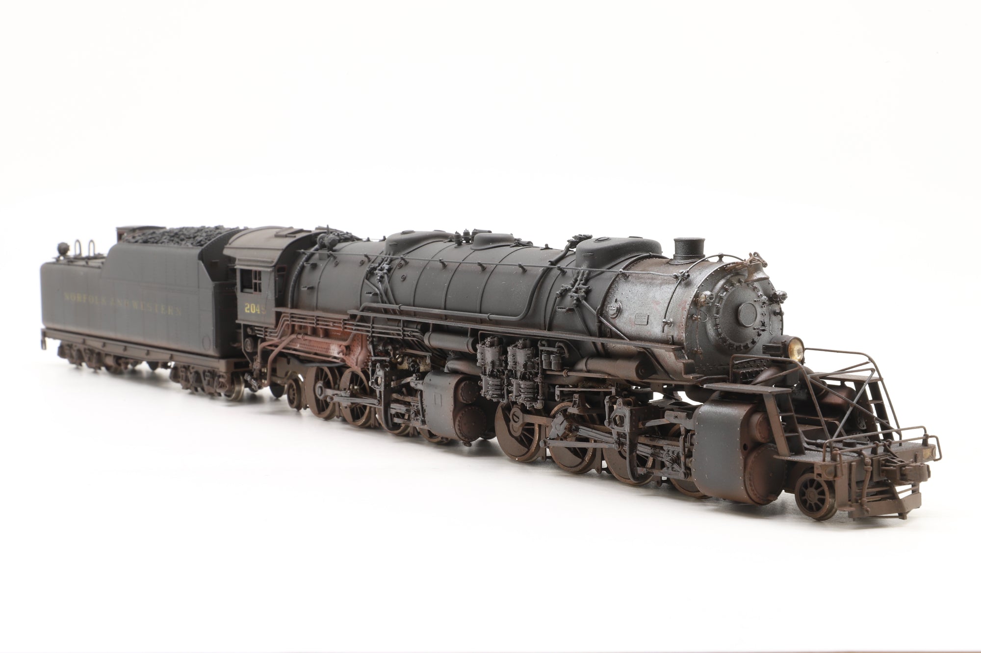 GDM/ NJ Custom Brass HO Brass N&W Class Y3 2-8-8-2 Factory Painted & Pro Weathered