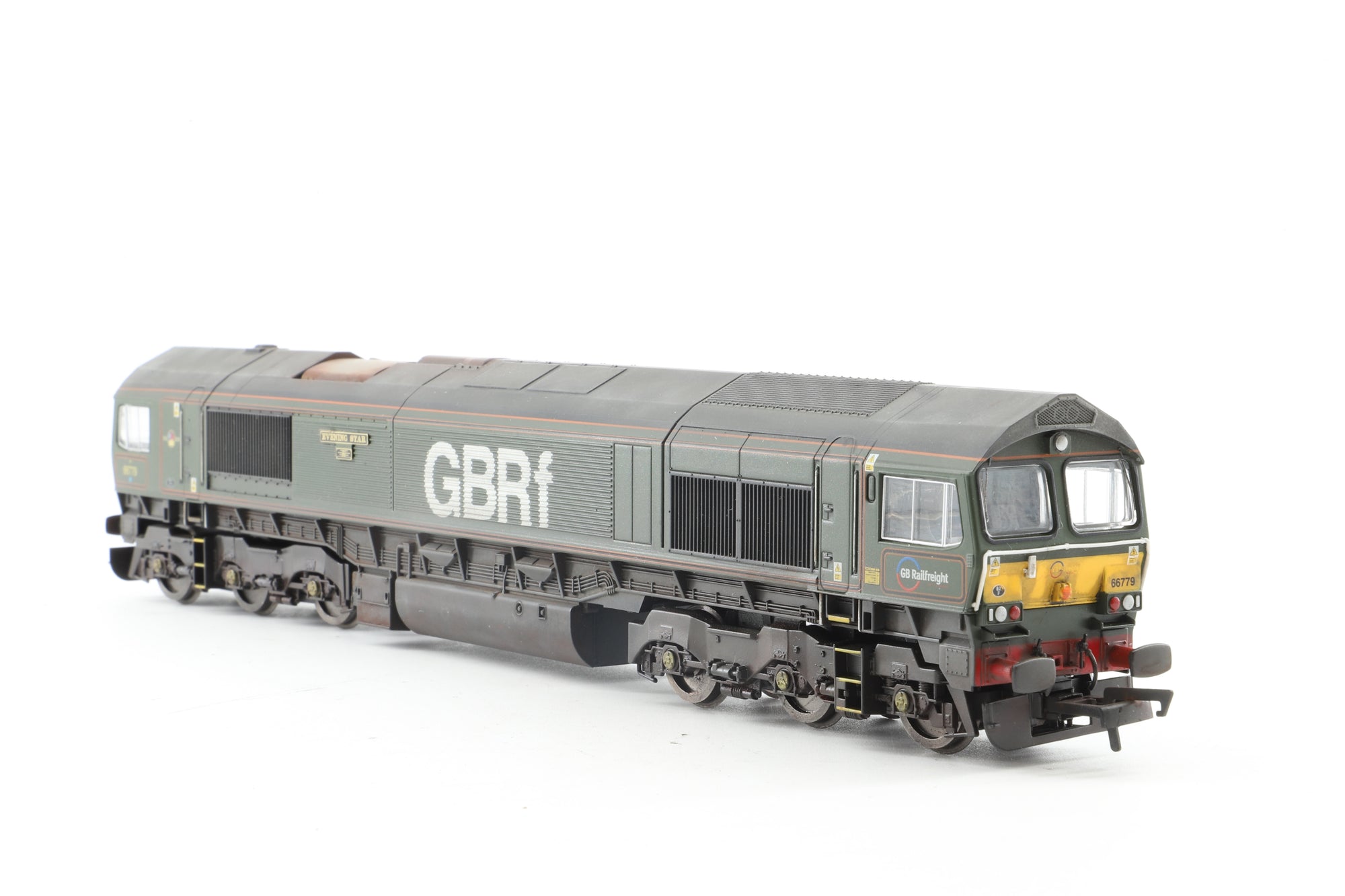 Hornby OO R3747 GBRf Co-Co Class 66 'Evening Star' '66779', DCC Fitted, Weathered