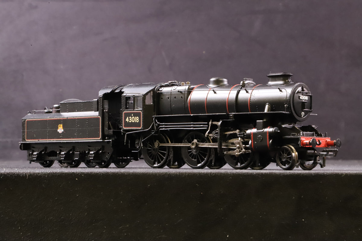 WORKSHOP Bachmann OO 32-581 Ivatt Class 4MT 43018 in Lined BR Black w/ Early Crests