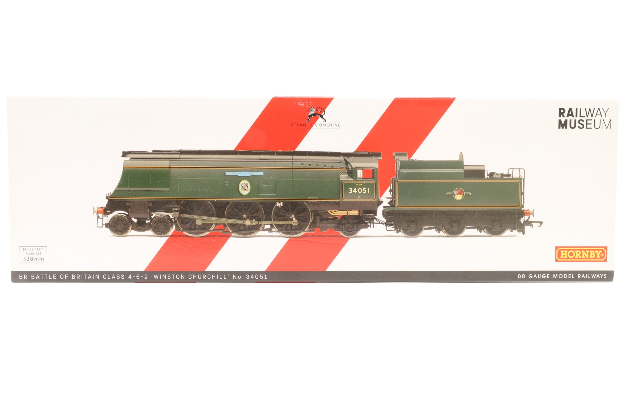 Hornby OO R3866 Battle of Britain Class 'Winston Churchill' 34051 BR Green L/C