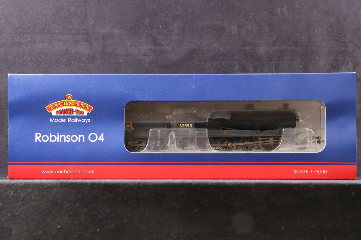 Bachmann OO 31-004 Robinson O4 63598 in BR Black with Early Emblems - Weathered