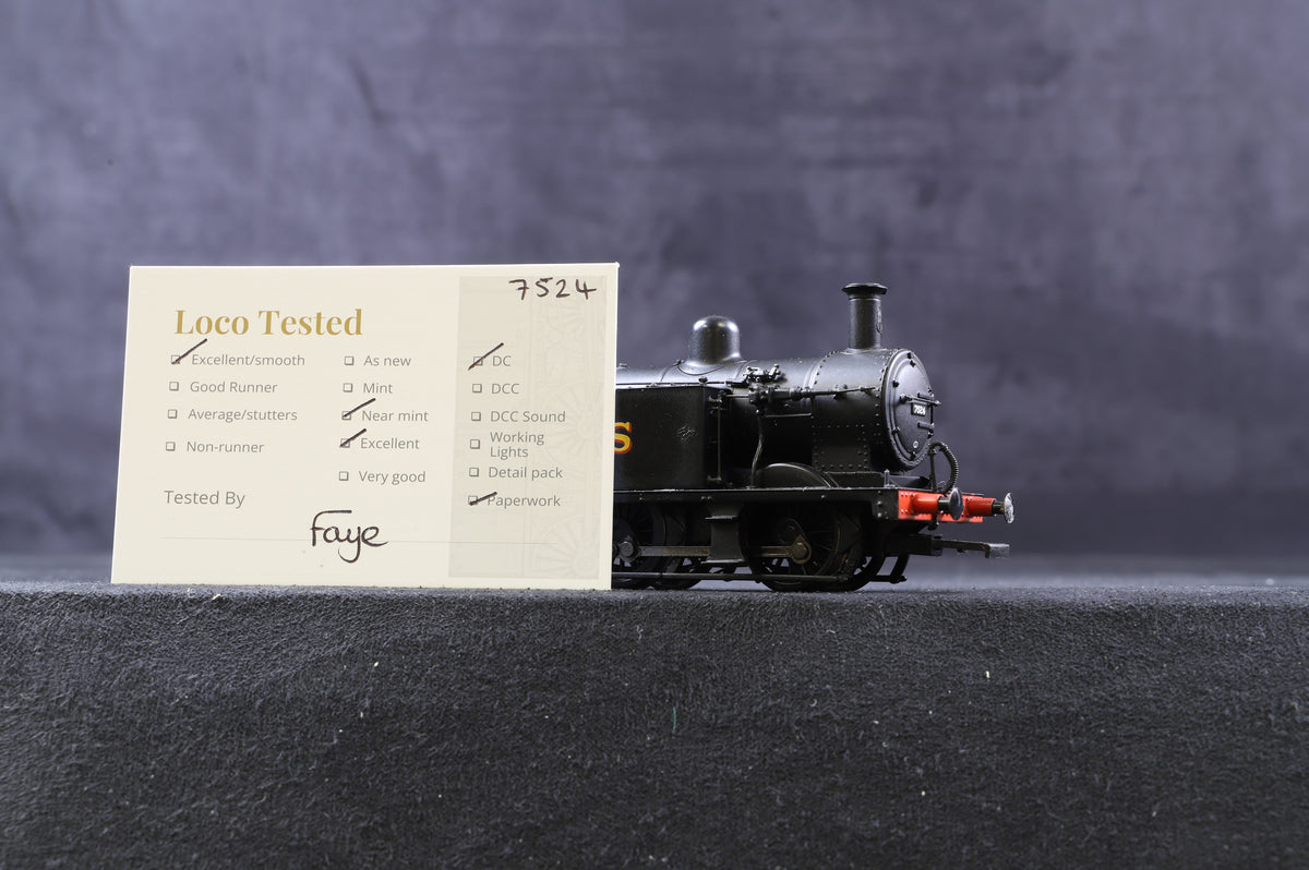 Bachmann OO 32-227 3F Jinty LMS &#39;7524&#39; Black