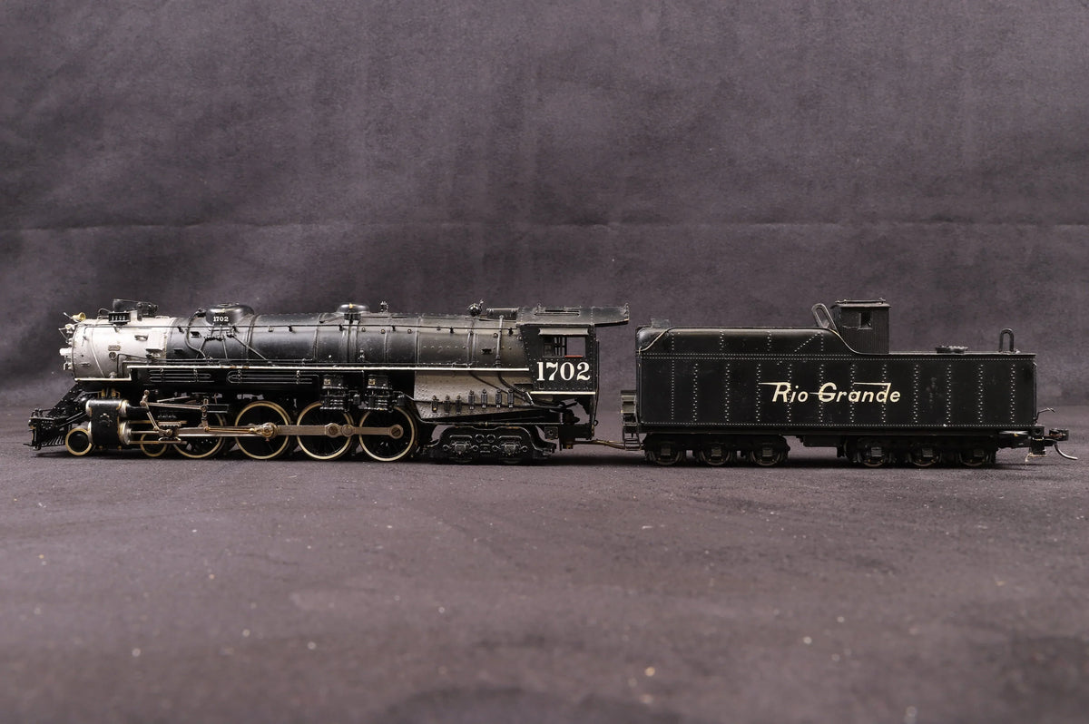 United Scale Models HO D &amp; R G W 4-8-4 - Custom Brass Painted