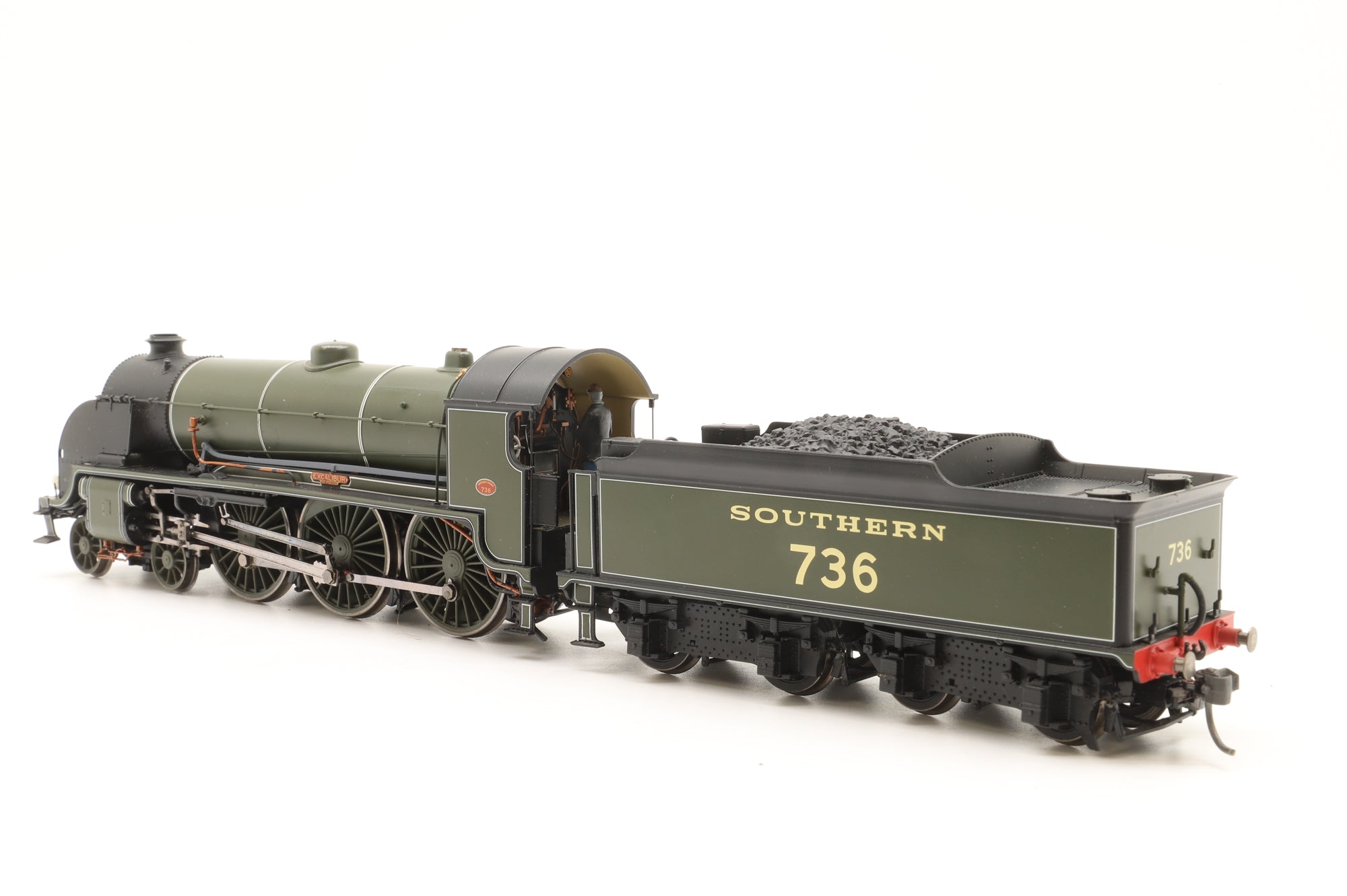 Hornby OO King Arthur Class 'Excalibur' 736' SR Green, DCC Sound