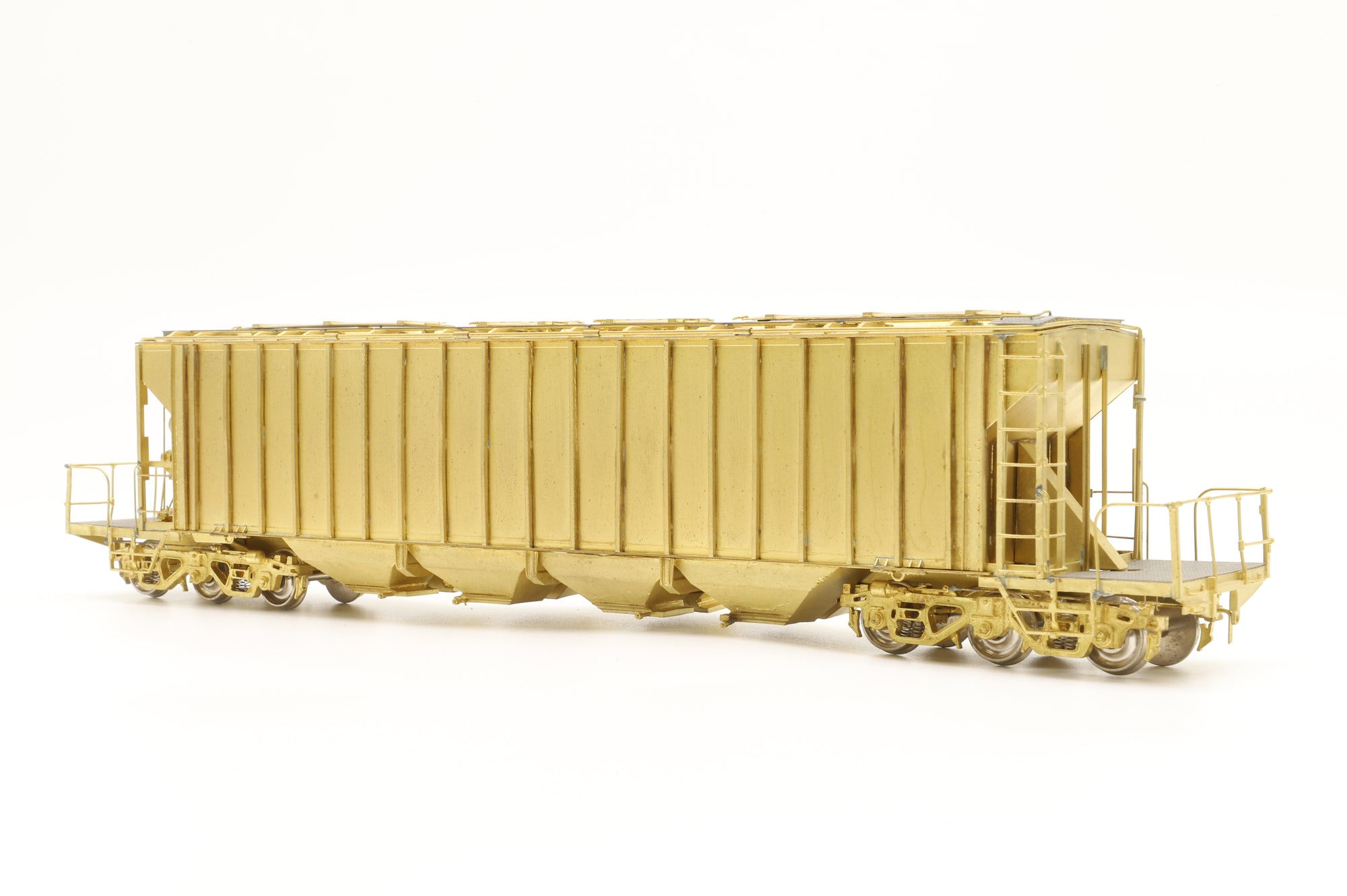 Brass Trains HO Brass OMI-18444 Covered Hopper Wagon Unpainted