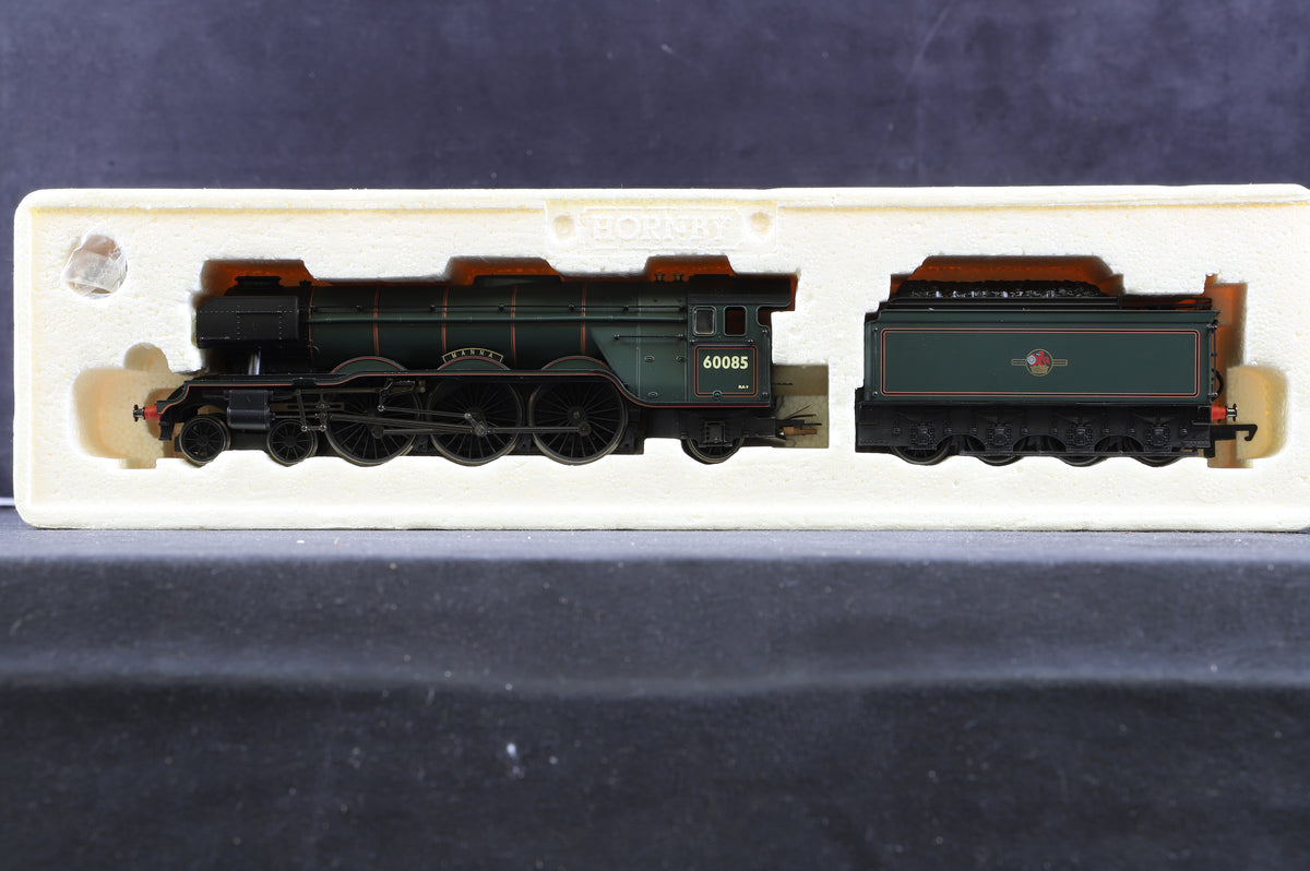 Hornby OO R2152 Class A3 &#39;60085&#39; &#39;Manna&#39; BR Lined Green L/C Tender Drive