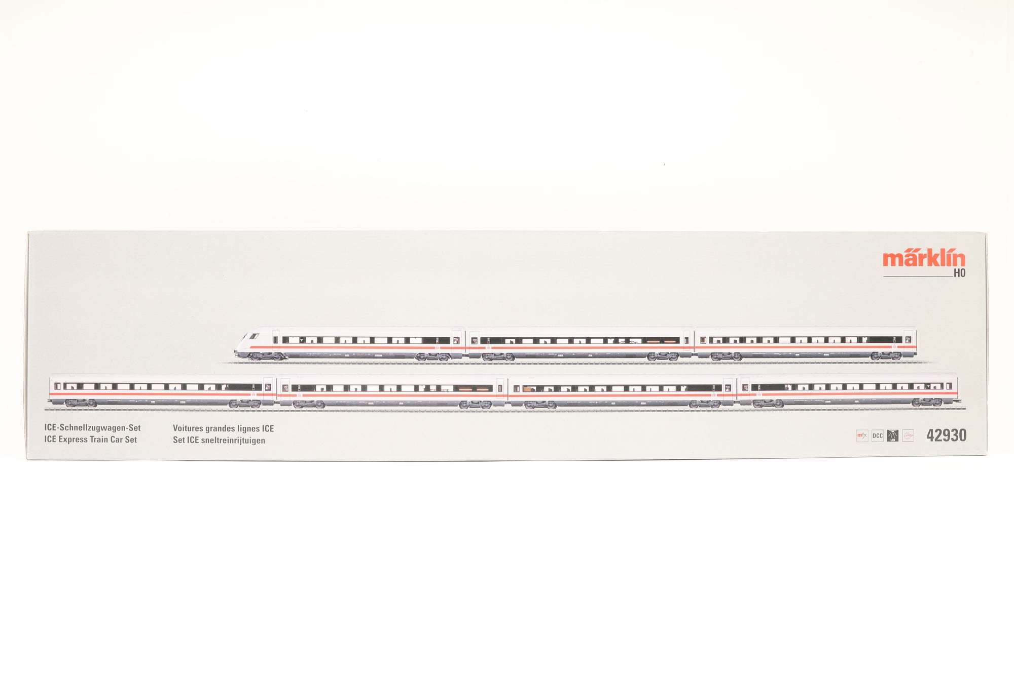 Marklin HO 42930 ICE Express Train Passenger Car Set MFX Sound