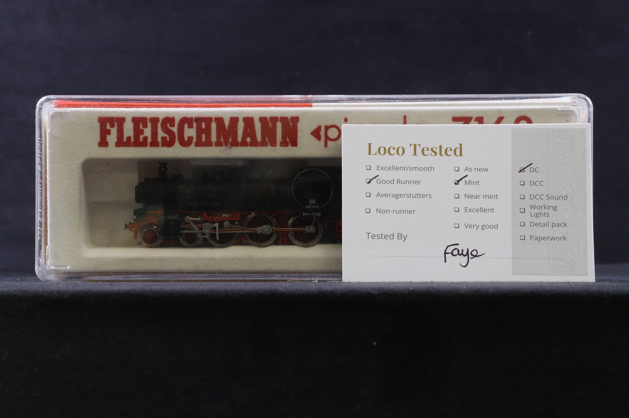 Fleischmann N 7160 DB Steam Loco BR 038 772-0
