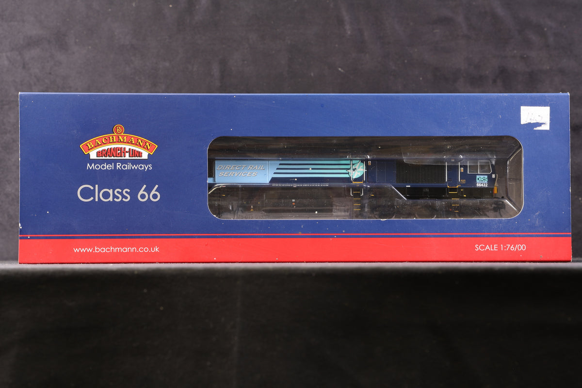 Bachmann OO 32-982 Class 66 Diesel &#39;66432&#39; Repainted DRS Plain Compass, DCC Sound