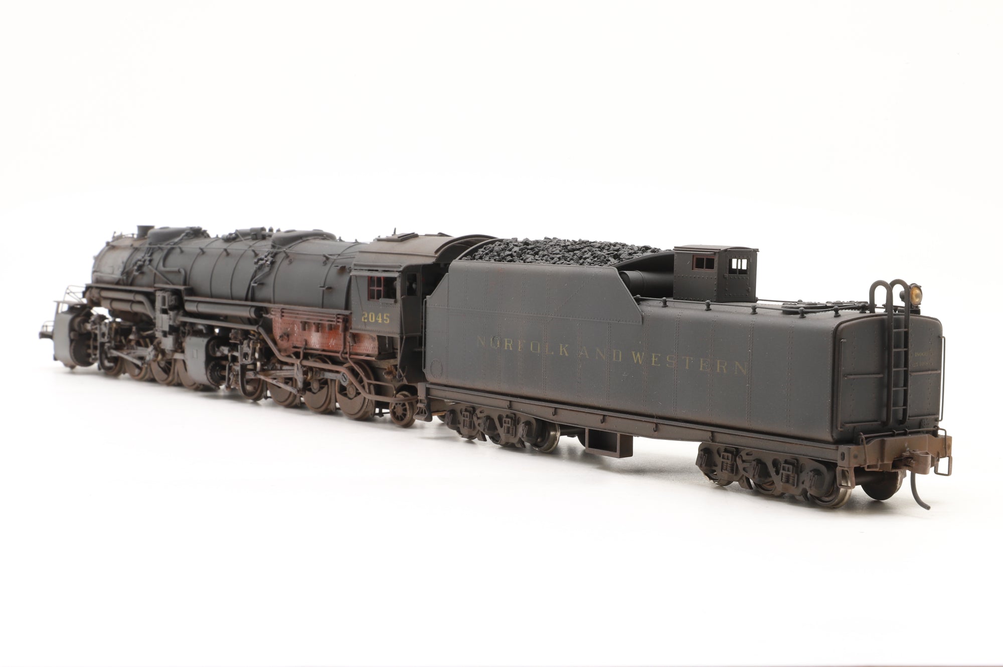 GDM/ NJ Custom Brass HO Brass N&W Class Y3 2-8-8-2 Factory Painted & Pro Weathered