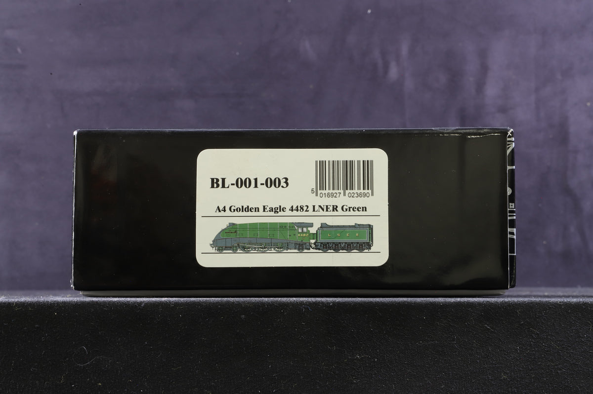 Dapol Back label OO BL-001-003 Class A4 &#39;4482&#39; &#39;Golden Eagle&#39; LNER Green DCC Sound &amp; Smoke