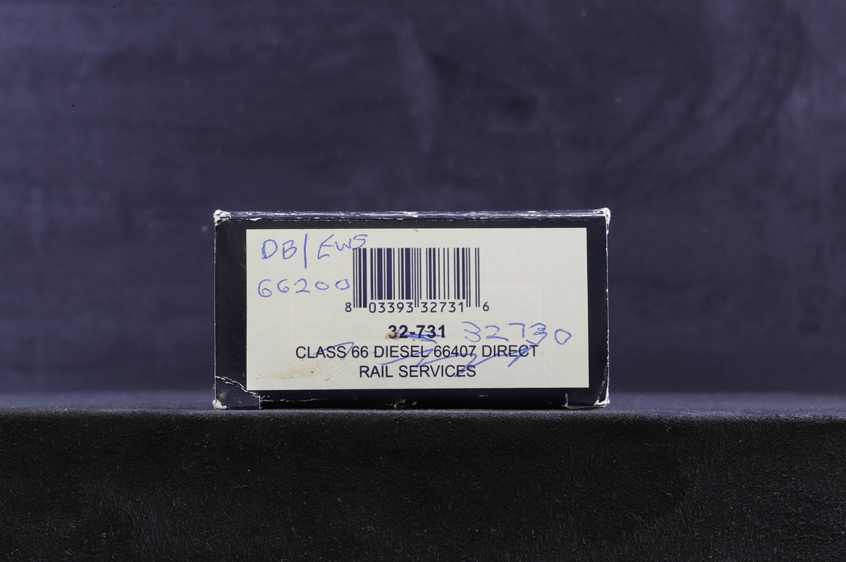 Bachmann OO 32-730 Class 66 &#39;66200&#39; EWS/ DB Renumbered/ Weathered, DCC Sound