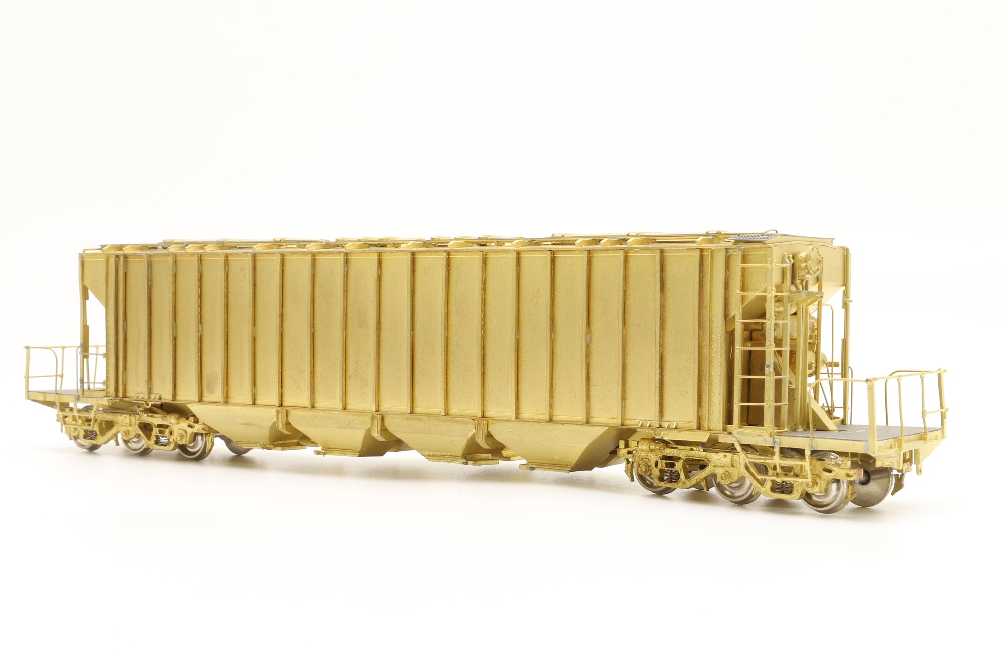 Brass Trains HO Brass OMI-18444 Covered Hopper Wagon Unpainted