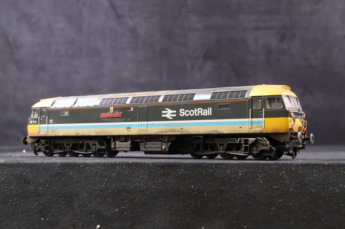 Bachmann OO 31-653Y Class 47/7 &#39;47711&#39; &#39;Greyfriars Bobby&#39; BR Scotrail, Weathered &amp; Renumbered