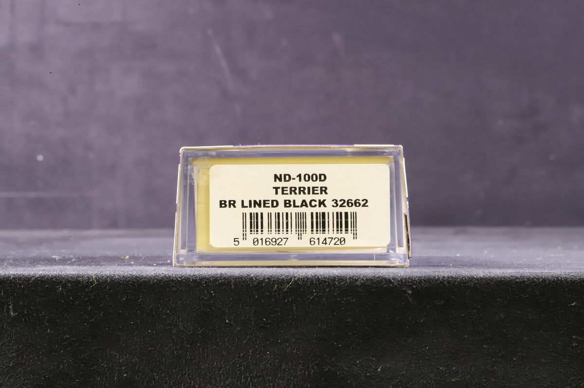 Dapol N ND-100D Terrier &#39;32662&#39; BR Lined Balck L/C