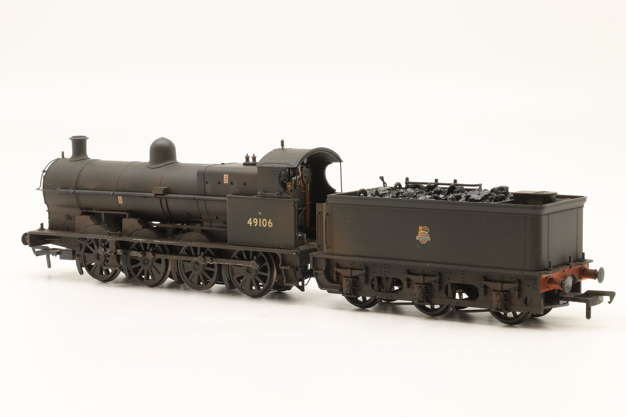 Bachmann OO 31-481 Class G2A 49106 in BR Black w/ Early Crests – Weathered