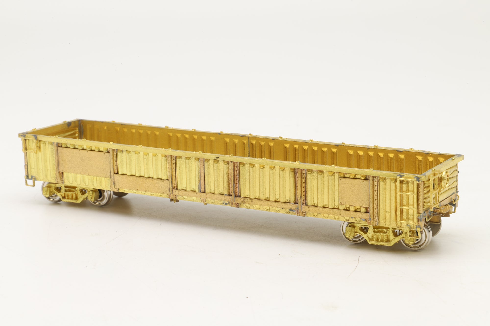 Overland Models/MS Models HO Brass OMI-1381 PRR G32C Gondola PRR 317400-318899, Plain Brass