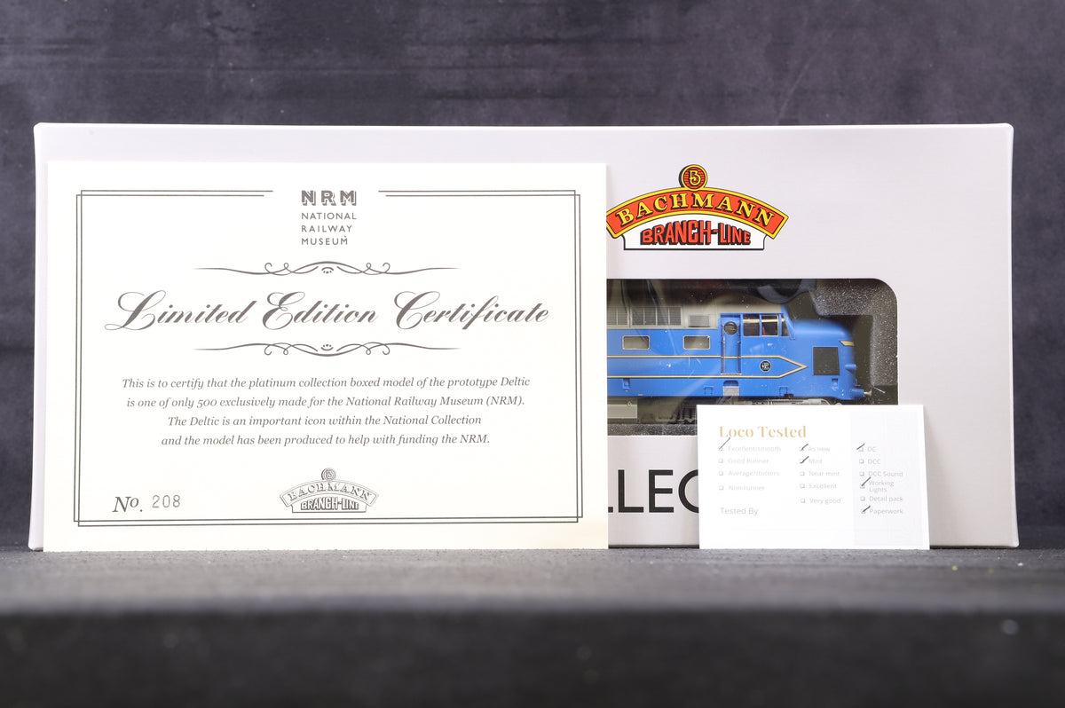 Bachmann OO 32-520 Blue English Electric Co.Ltd Prototype No.1 &#39;Deltic&#39; Deltic Blue Livery Ltd Ed 208/ 500