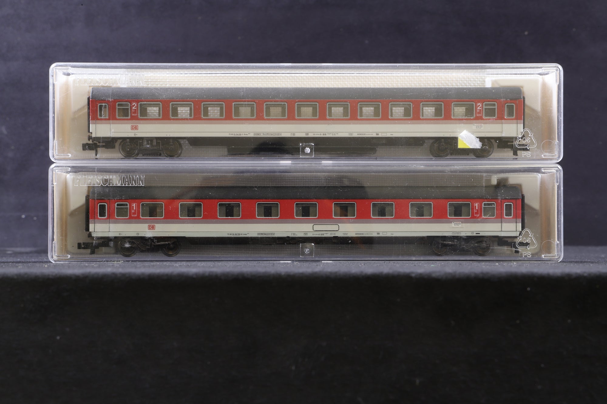 Fleischmann N 8159K C Second Open in OBB Red & Grey Rake of 4
