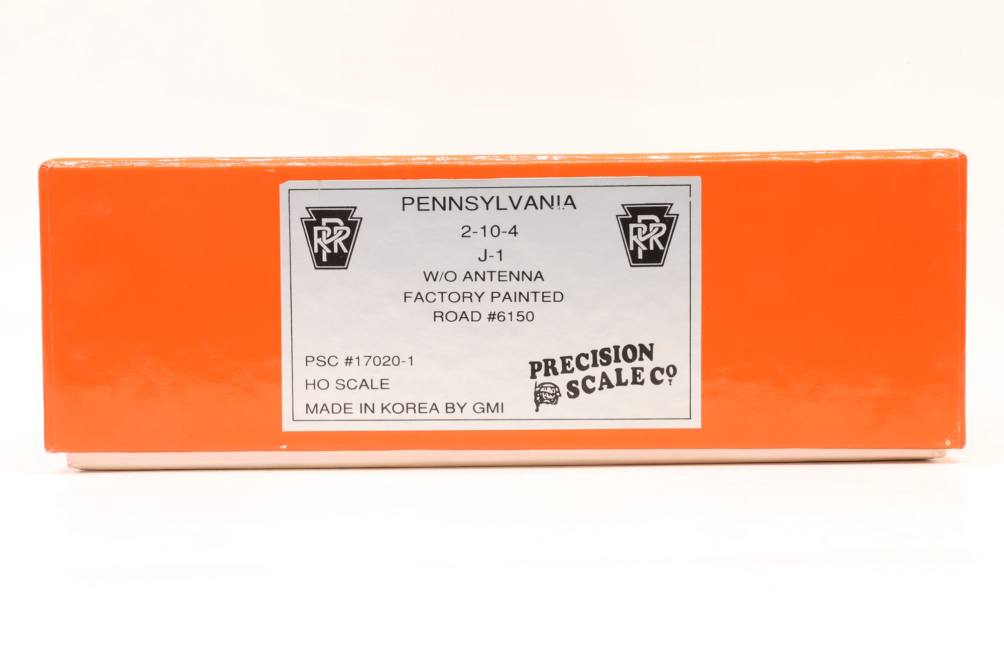 Precision Scale/GMI HO Brass 17020-1 J-1 2-10-4 #6150 PRR Black, Factory painted
