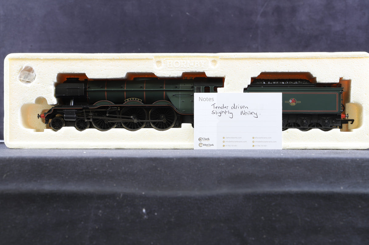 Hornby OO R2152 Class A3 &#39;60085&#39; &#39;Manna&#39; BR Lined Green L/C Tender Drive