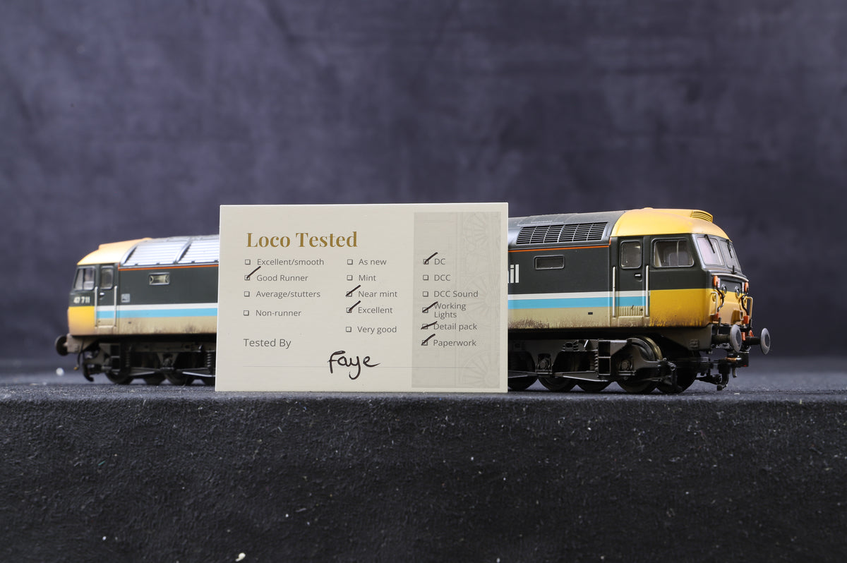 Bachmann OO 31-653Y Class 47/7 &#39;47711&#39; &#39;Greyfriars Bobby&#39; BR Scotrail, Weathered &amp; Renumbered