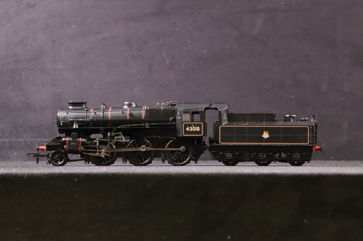 WORKSHOP Bachmann OO 32-581 Ivatt Class 4MT 43018 in Lined BR Black w/ Early Crests
