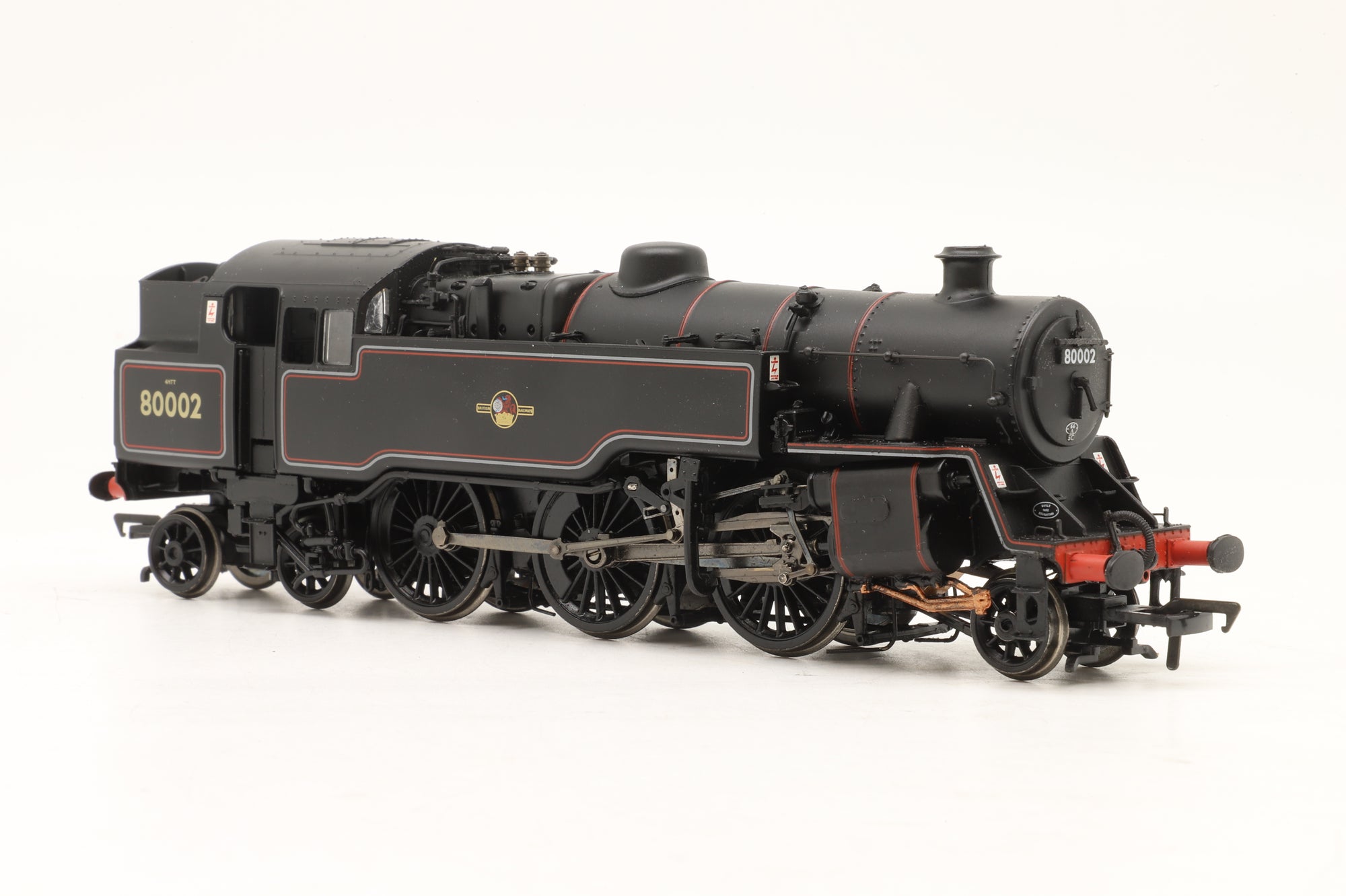 Bachmann OO 32-354 Standard Class 4MT Tank No. 80002 BR Lined Black Late Crest