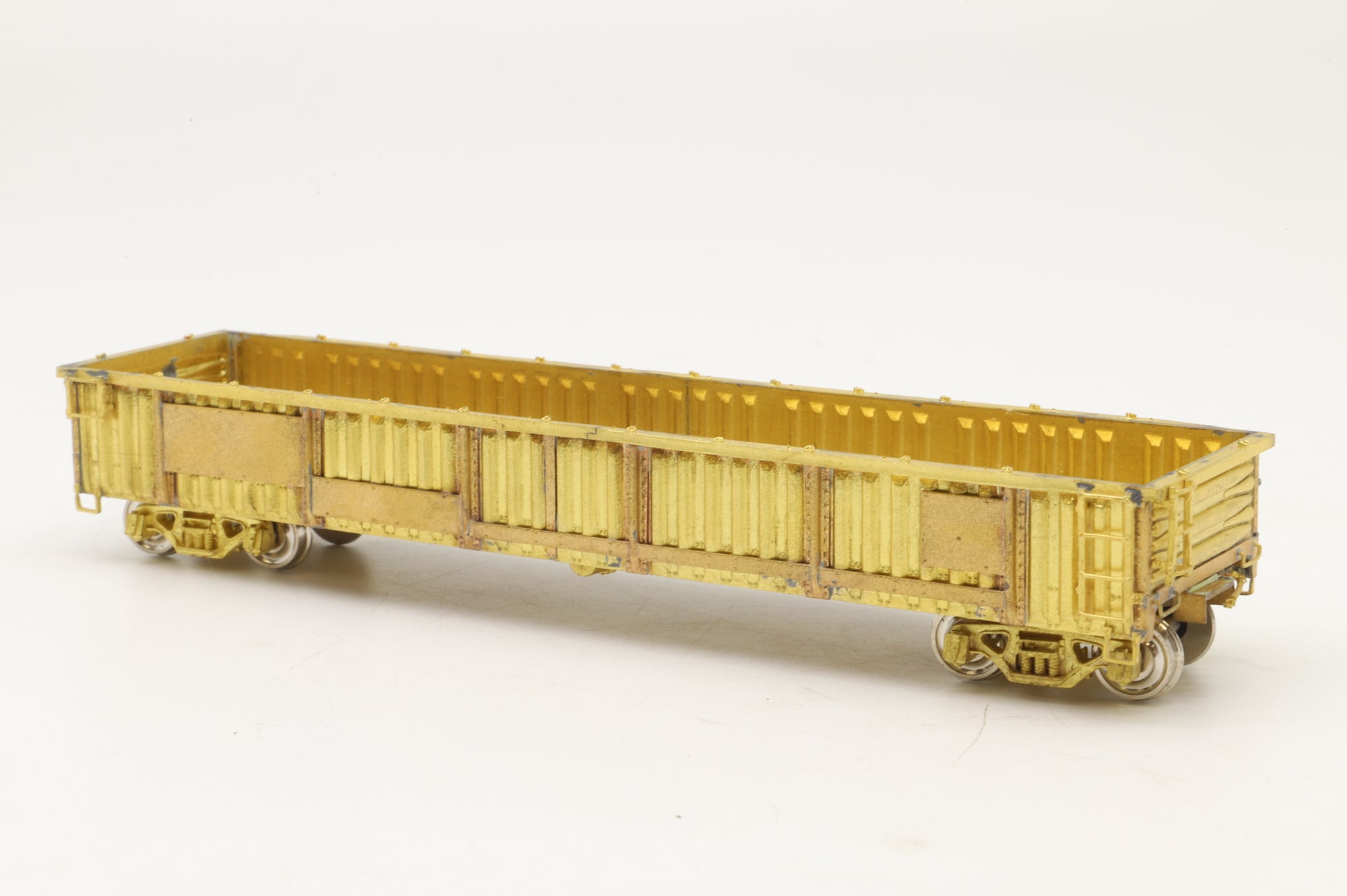 Overland Models/MS Models HO Brass OMI-1381 PRR G32C Gondola PRR 317400-318899, Plain Brass