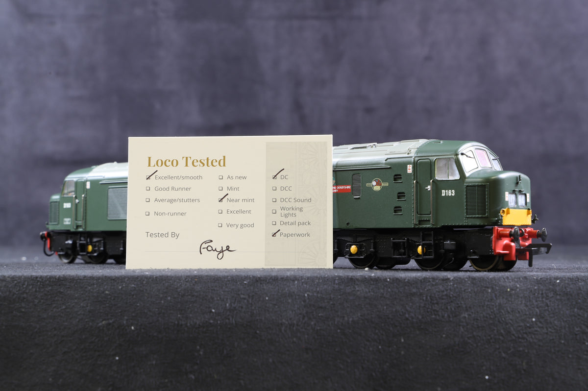 Bachmann OO 32-700 Class 46 &#39;D163&#39; &#39;Leicestershire &amp; Derbyshire Yeomanry&#39; BR Green L/C