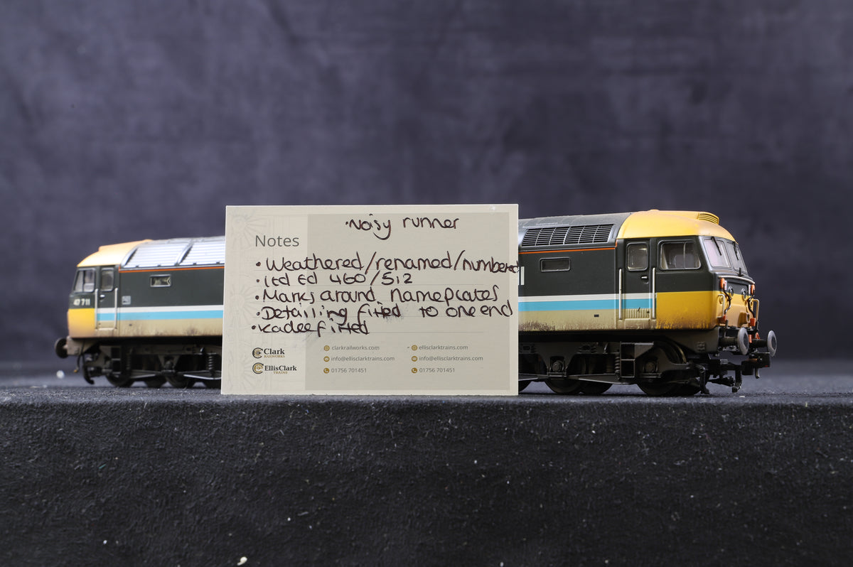 Bachmann OO 31-653Y Class 47/7 &#39;47711&#39; &#39;Greyfriars Bobby&#39; BR Scotrail, Weathered &amp; Renumbered