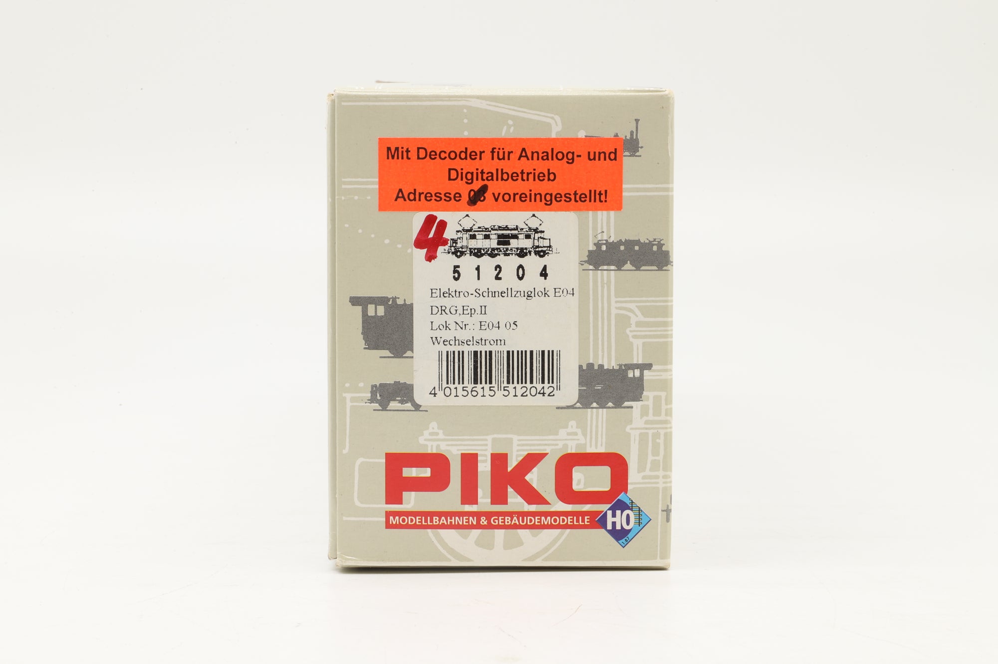 Piko HO 51204 E04 05 Electric Locomotive DCC Sound 3 Rail